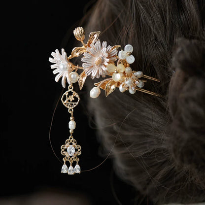 Daisy Flower Hair Stick | Ancient Chinese Hair Accessory