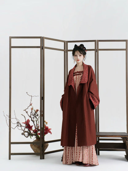 Cinnabar Night 朱砂夜行 - Modern Tang Dynasty Hanfu Dress (Preorder)