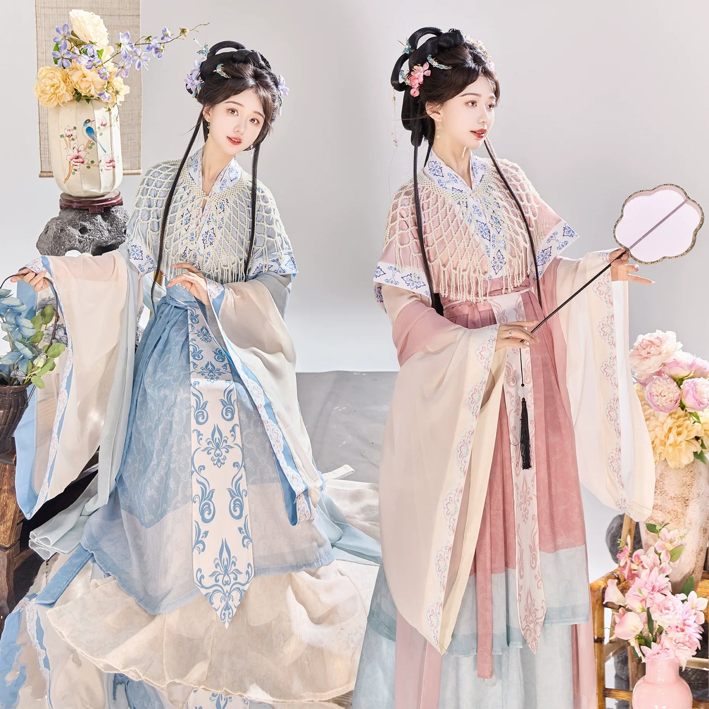 Wei Jin Dynasty Qiyao Ruqun Hanfu | 挽琴 Melody