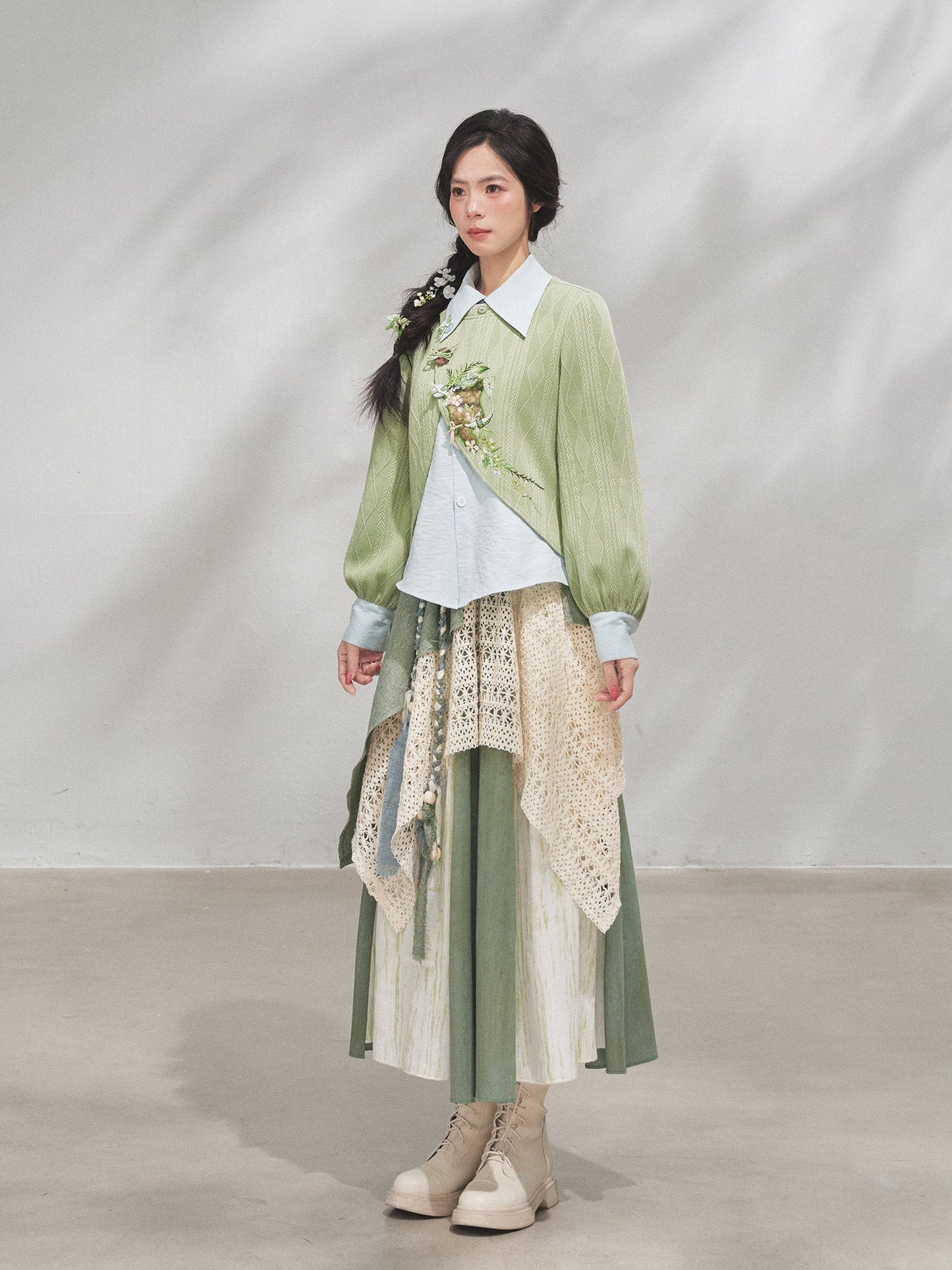 Spring Letter Moss Traces | Xianxia Style Hanyuansu Outfit