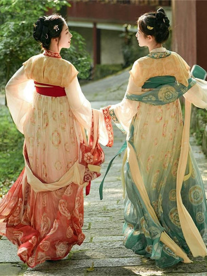 Dream Back to Tang - Tang Dynasty Style Qixiong Ruqun