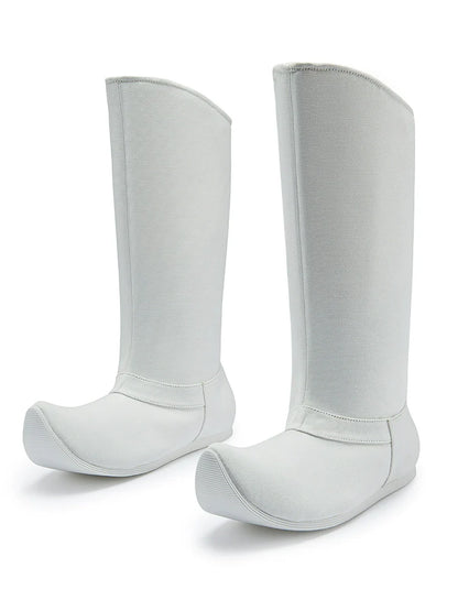Plain White - Chinese Style Hanfu Boots for Men & Women