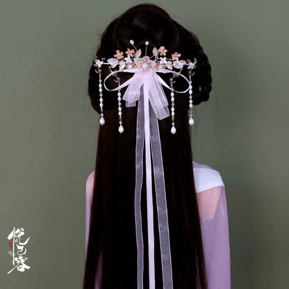 Back Hair Pin: Memories of the Silk Ribbon