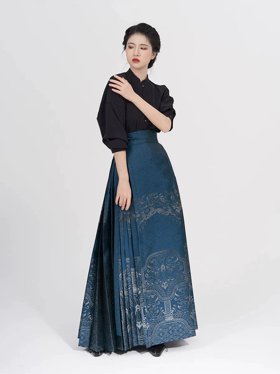 Chinese Blouse & Mamian Skirt Outfit | Chongming 重鸣