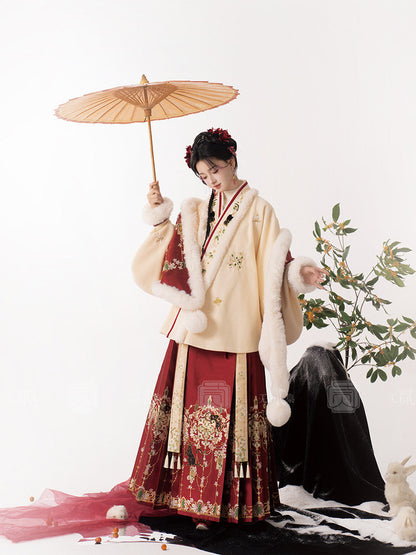 Ming Dynasty Chinese New Year Festival Hanfu Set | Fortune Cat 喵运亨通