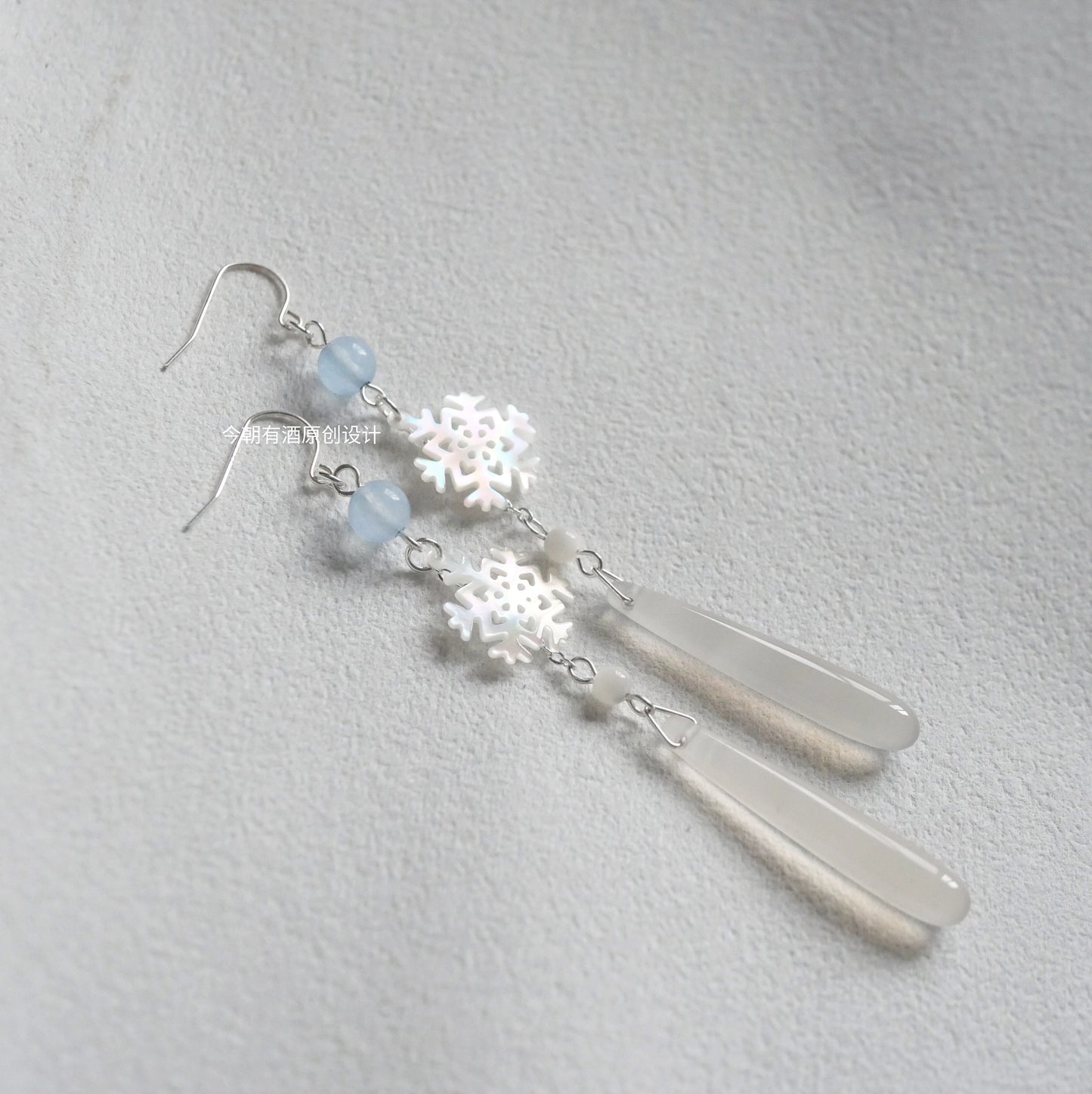 Snowflake Drop Earrings | Hanfu Jewelry