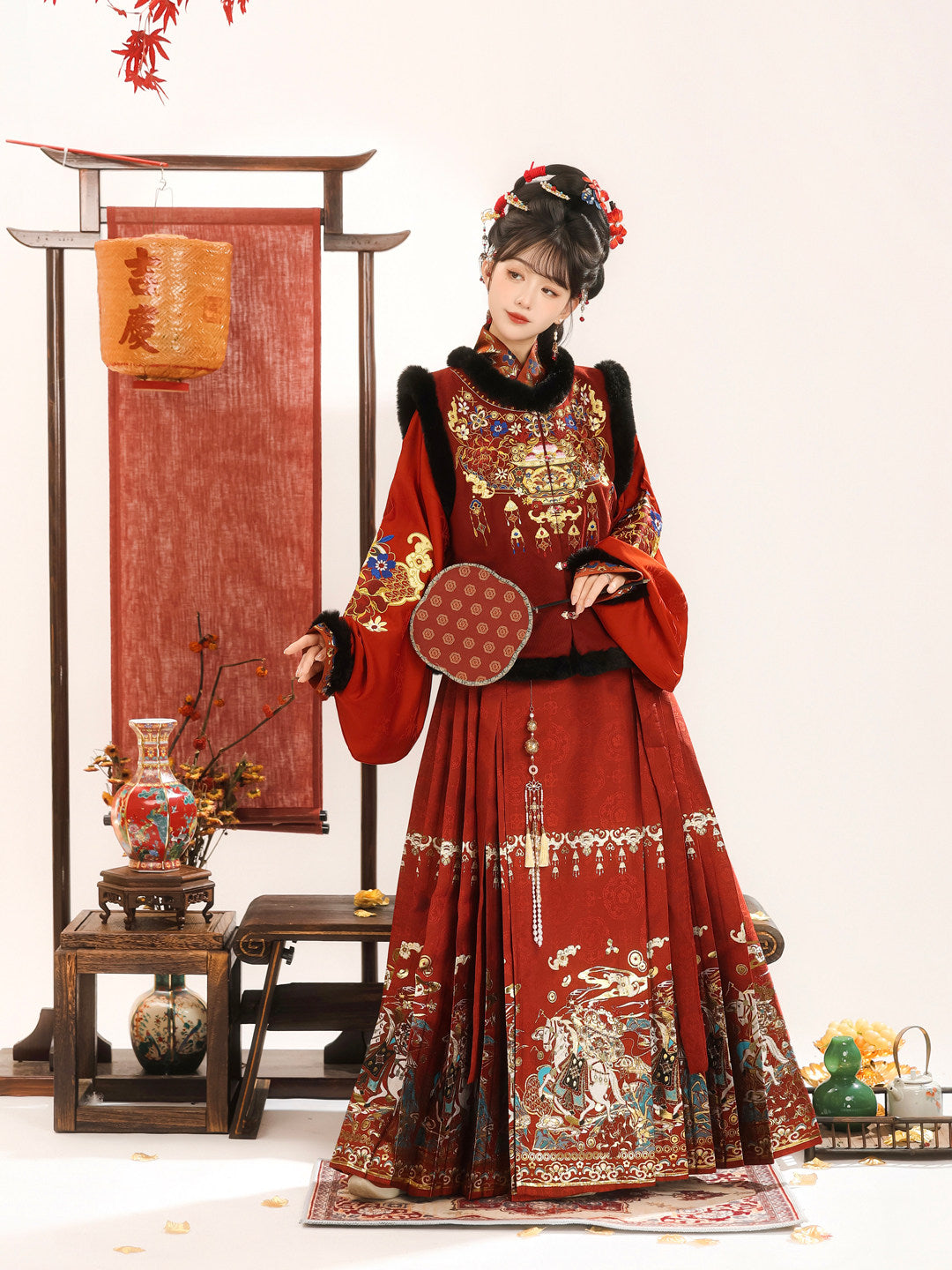 Ming Dynasty Chinese New Year Festival Hanfu | Make A Fortune 马上发财