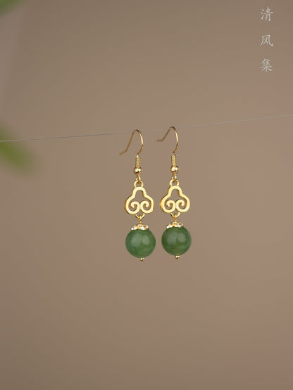 Jaded Skies Antique Earrings | Hanfu Jewelry