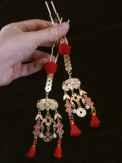 Hanfu Hair Accessories for Chinese New Year | Fortune Treasure