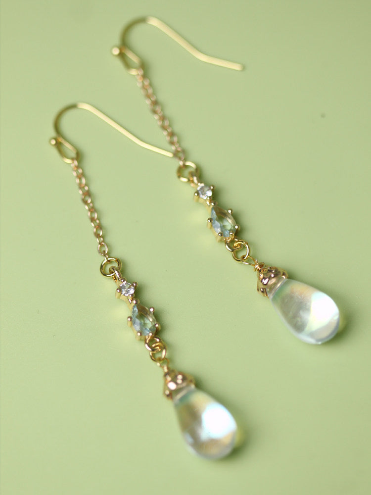 Crystal Drop Earrings | Hanfu Jewelry