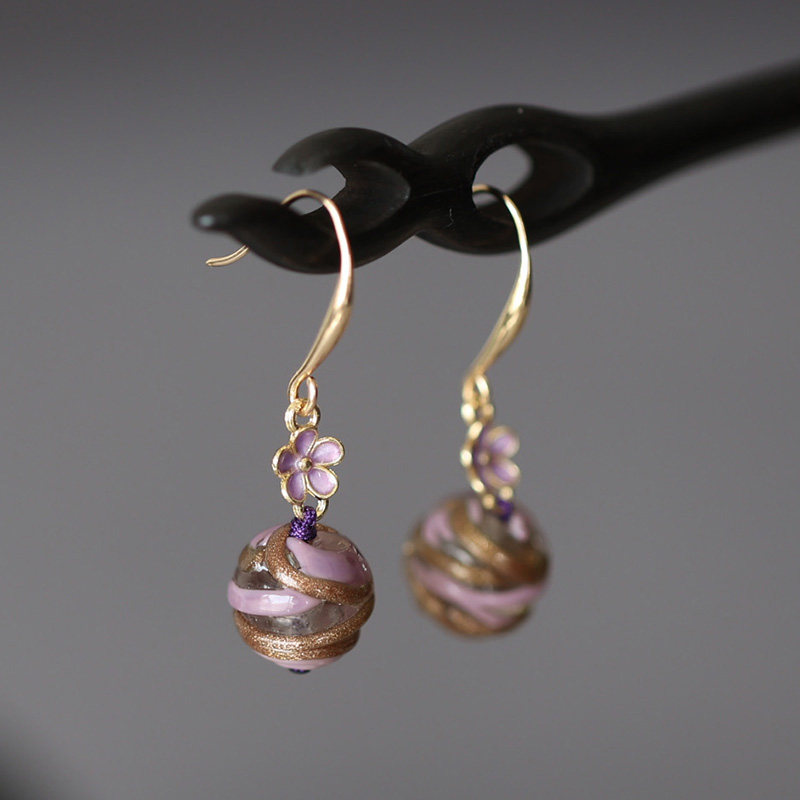 Floral Swirl Earrings | Hanfu Jewelry