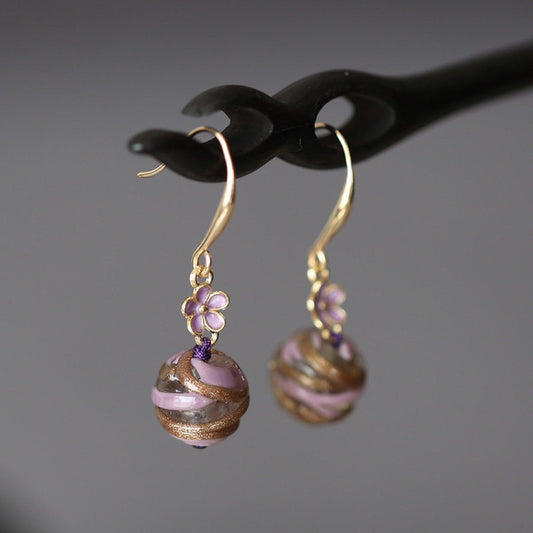 Floral Swirl Earrings | Hanfu Jewelry