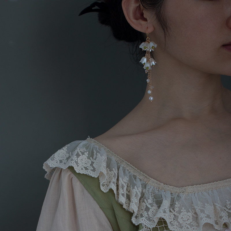 Lily of the Valley Antique Earrings | Hanfu Jewelry