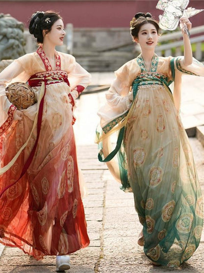 Dream Back to Tang - Tang Dynasty Style Qixiong Ruqun