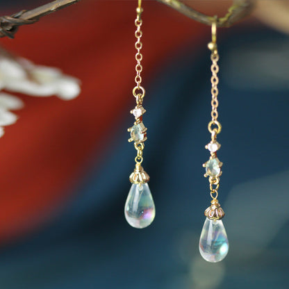 Crystal Drop Earrings | Hanfu Jewelry