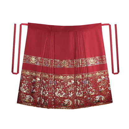 Ming Dynasty Wedding Hanfu Set & Mamian Skirt | Forever Bliss 永永其祥