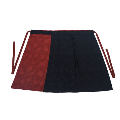 Song Dynasty Modern Hanfu Winged Sleeve Top and Spiral Skirt - Rose Whispers 玫瑰夜语 (Preorder)