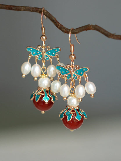 Ming Dynasty Cloud Collar Antique Earrings | Hanfu Jewelry