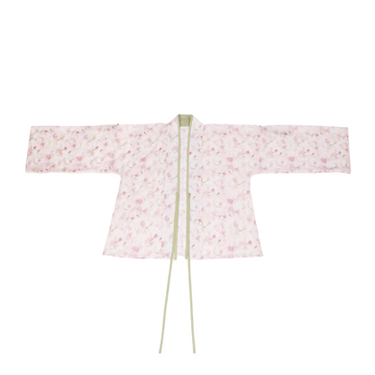 Song Dynasty Modern Hanfu Tencel Cardigan and Elastic Skirt - Four Seasons 四时春 (Preorder)