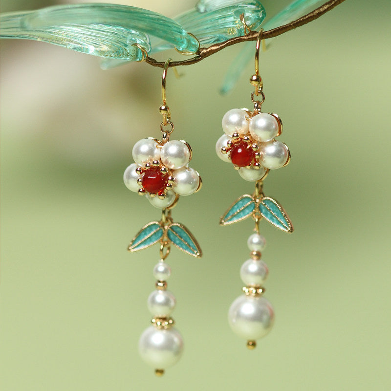 Plum Blossoms Palace Earrings | Hanfu Jewelry