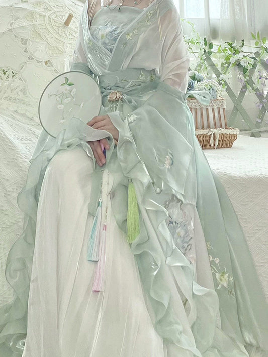 Wei Jin Dynasty Qiyao Ruqun Hanfu | Jieyou 解忧