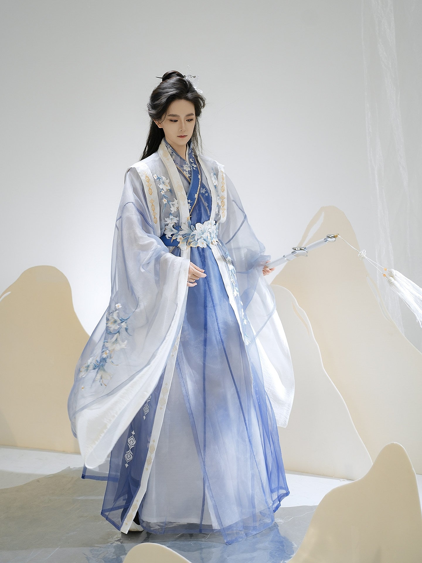 Sea Lilies Xianxia Hanfu Set | Chinese Fantasy Period Drama Style