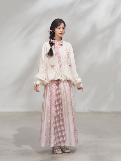 Powder Treasure | Xianxia Style Coat and Skirt Hanyuansu Outfit