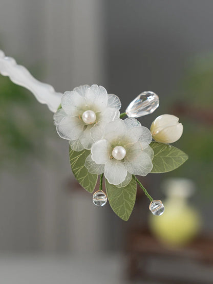 Pear Blossom Falling Clouds Hair Stick | Ancient Chinese Hair Accessory