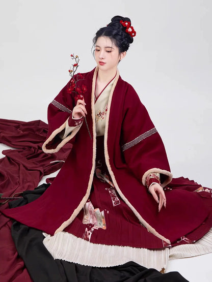 Song Dynasty Modern Hanfu for Chinese New Year Festivals - Four Seasons Flowers 四季花牌 (Preorder)