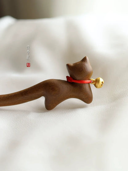 Dingdang Cat Hair Stick | Ancient Chinese Hair Accessory