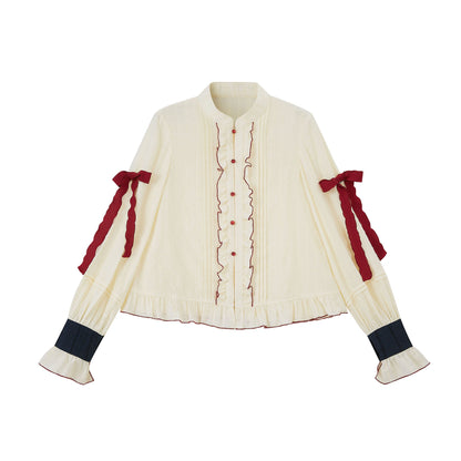 Ming Dynasty Snow White Modern Hanfu and Mini Mamianqun - Apple Crisp 苹果酥