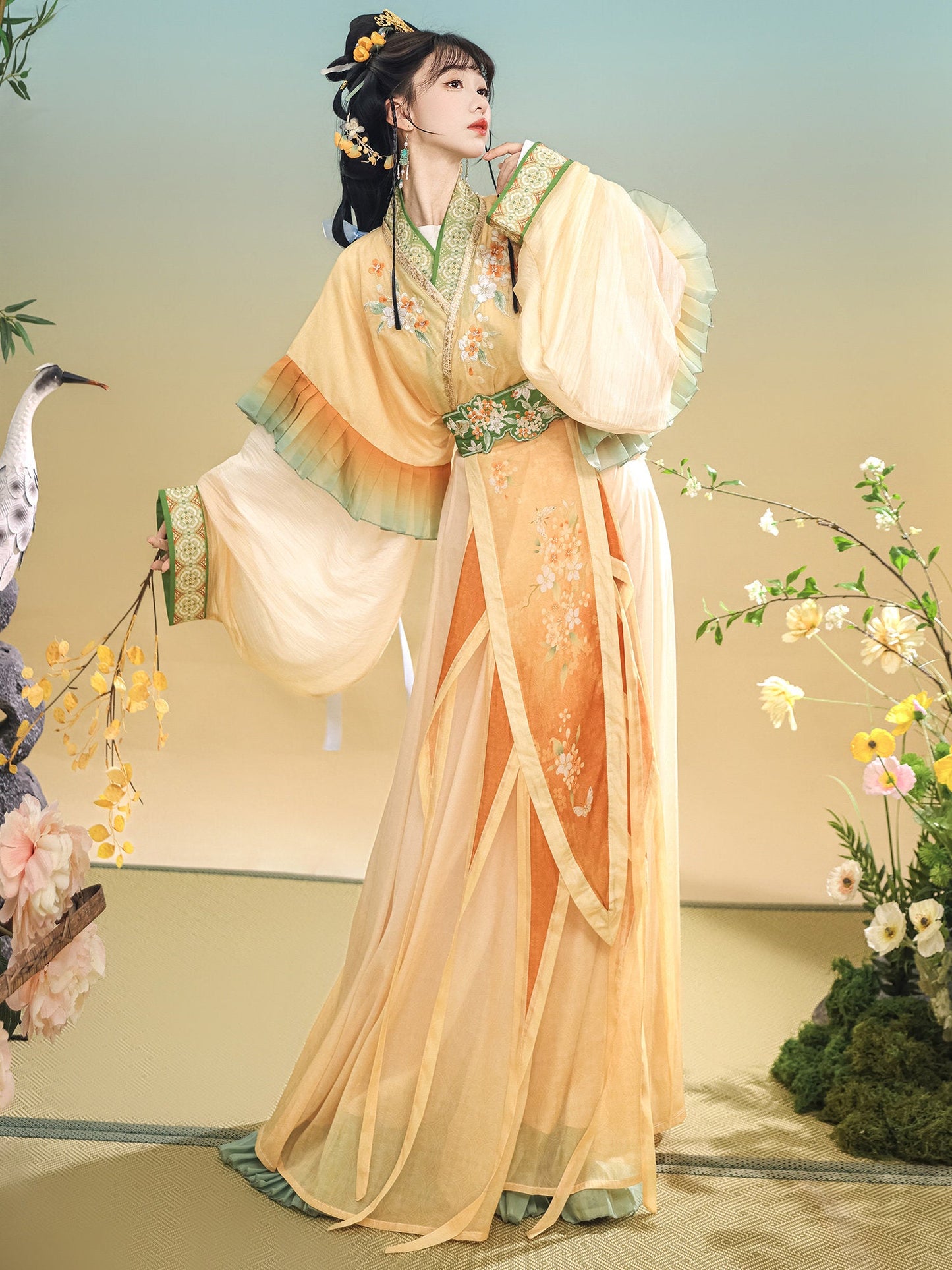 Wei Jin Dynasty Qiyao Ruqun Hanfu | Qiuxiang 秋香
