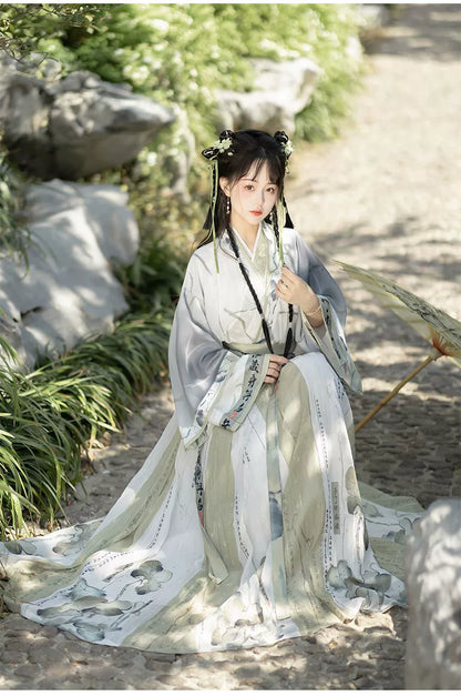 Wei Jin Dynasty Qiyao Ruqun Hanfu | Lian Rong 莲蓉