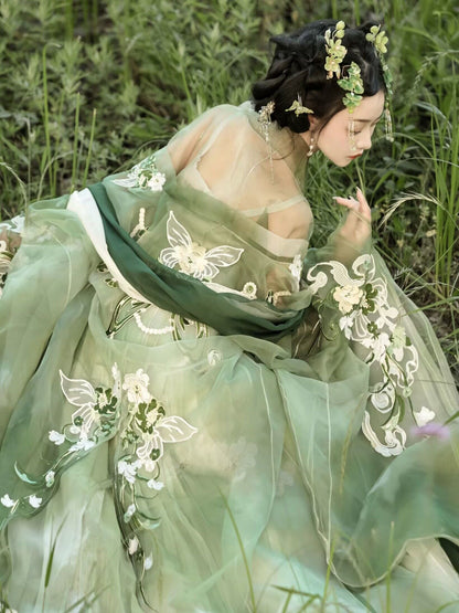 Peppermint - Tang Dynasty Style Hanfu Dress Heziqun