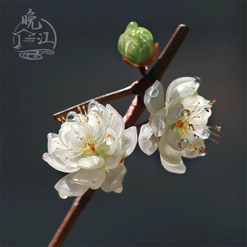 Green Plum Hair Stick | Ancient Chinese Hair Accessory