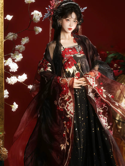 Moonset Stars 月落星辰 - Tang Dynasty Style Qixiong Ruqun (Preorder)