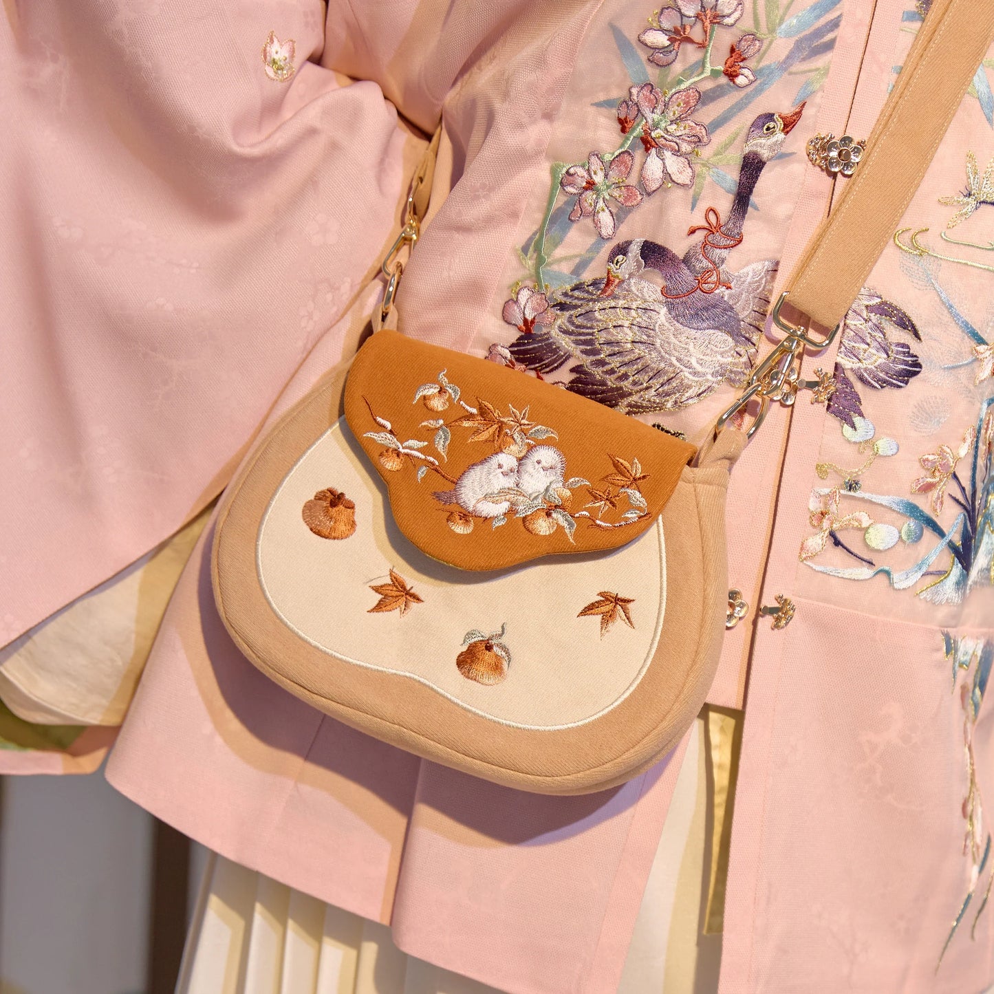 Caramel Crossbody Merchant Bag for Women