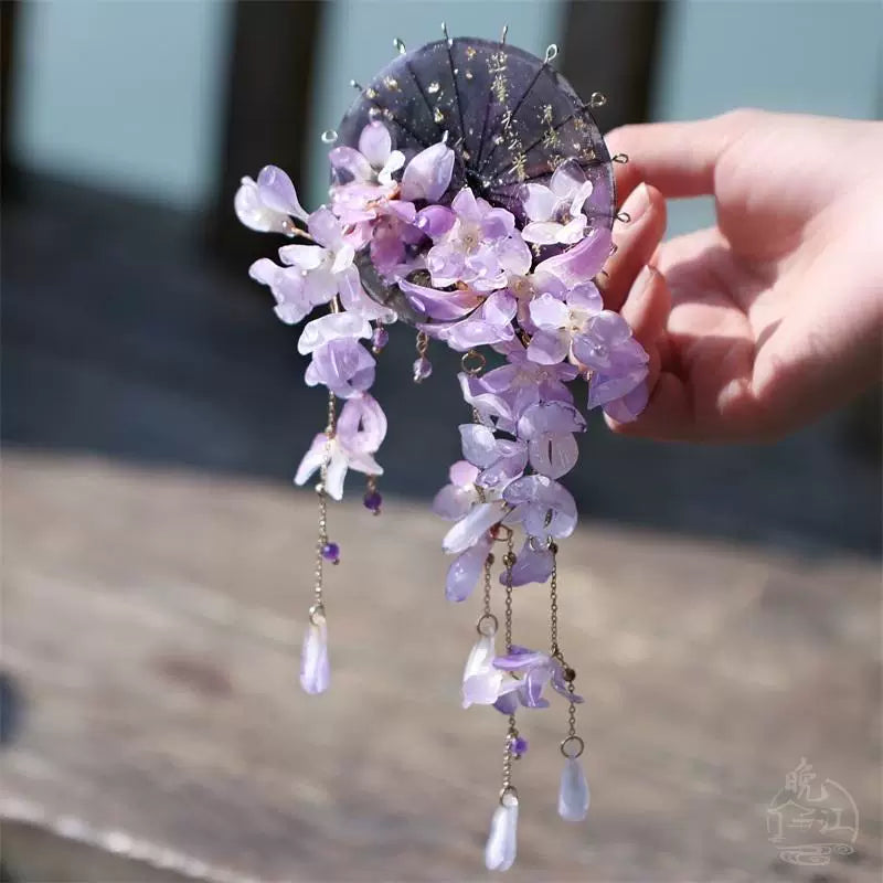 Dancing Wisterias Hair Stick | Traditional Chinese Hair Accessory