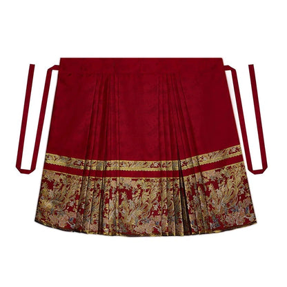 Ming Dynasty New Chinese Wedding Hanfu Bridal Tea Ceremony Outfit - Bliss 缔结 (Preorder)