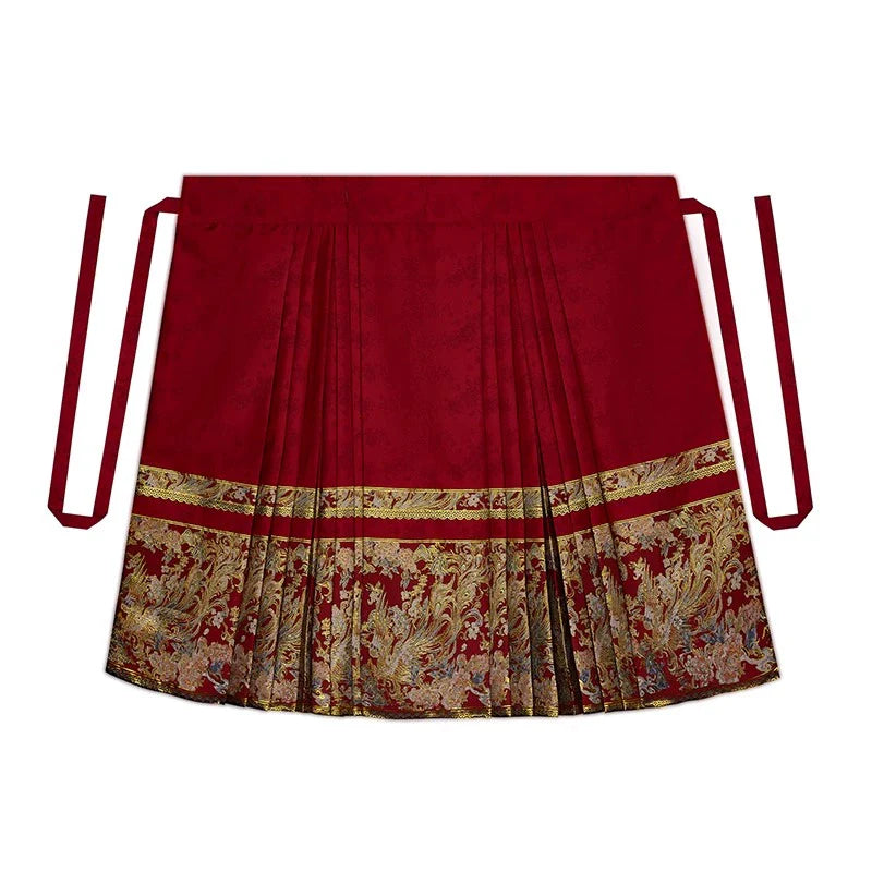 Ming Dynasty New Chinese Wedding Hanfu Bridal Tea Ceremony Outfit - Bliss 缔结 (Preorder)