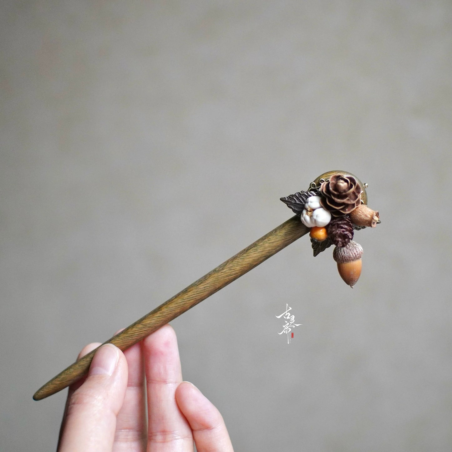Pine Wood Hair Stick | Traditional Chinese Hair Accessory