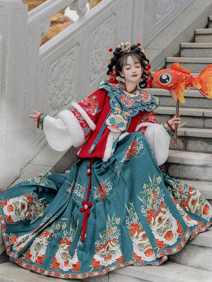 Ming Dynasty Chinese New Year Festival Hanfu | Yearly Lion Dance 舞狮年年