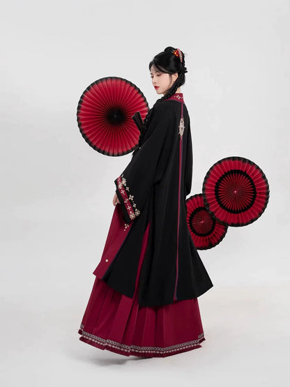 Ming Dynasty Modern Hanfu Mamianqun Outfit - Yanlan 嫣兰