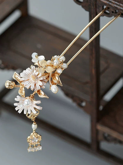 Daisy Flower Hair Stick | Ancient Chinese Hair Accessory