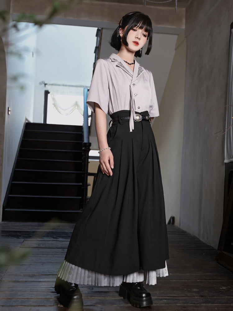 New Chinese Style Short Sleeve Embroidered Shirt - Casting Soul 铸魂
