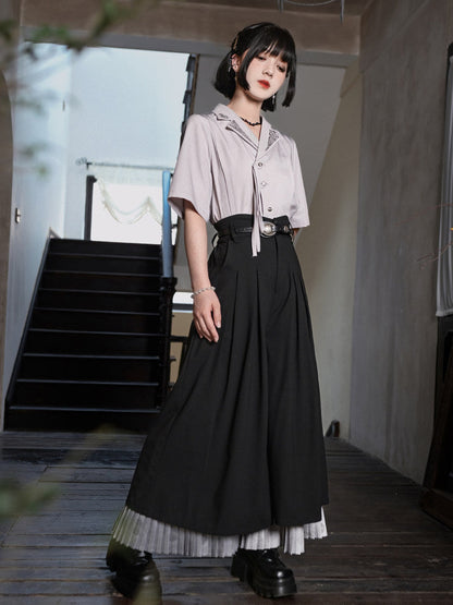 New Chinese Style Short Sleeve Embroidered Shirt - Casting Soul 铸魂