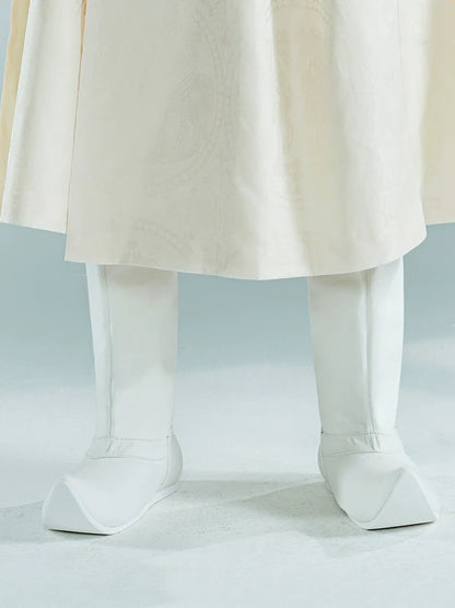Plain White - Chinese Style Hanfu Boots for Men & Women