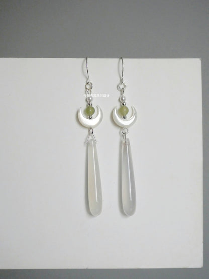 Moon Rises In The Sea Earrings | Hanfu Jewelry