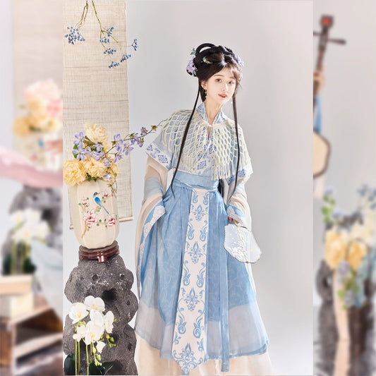 Wei Jin Dynasty Qiyao Ruqun Hanfu | 挽琴 Melody