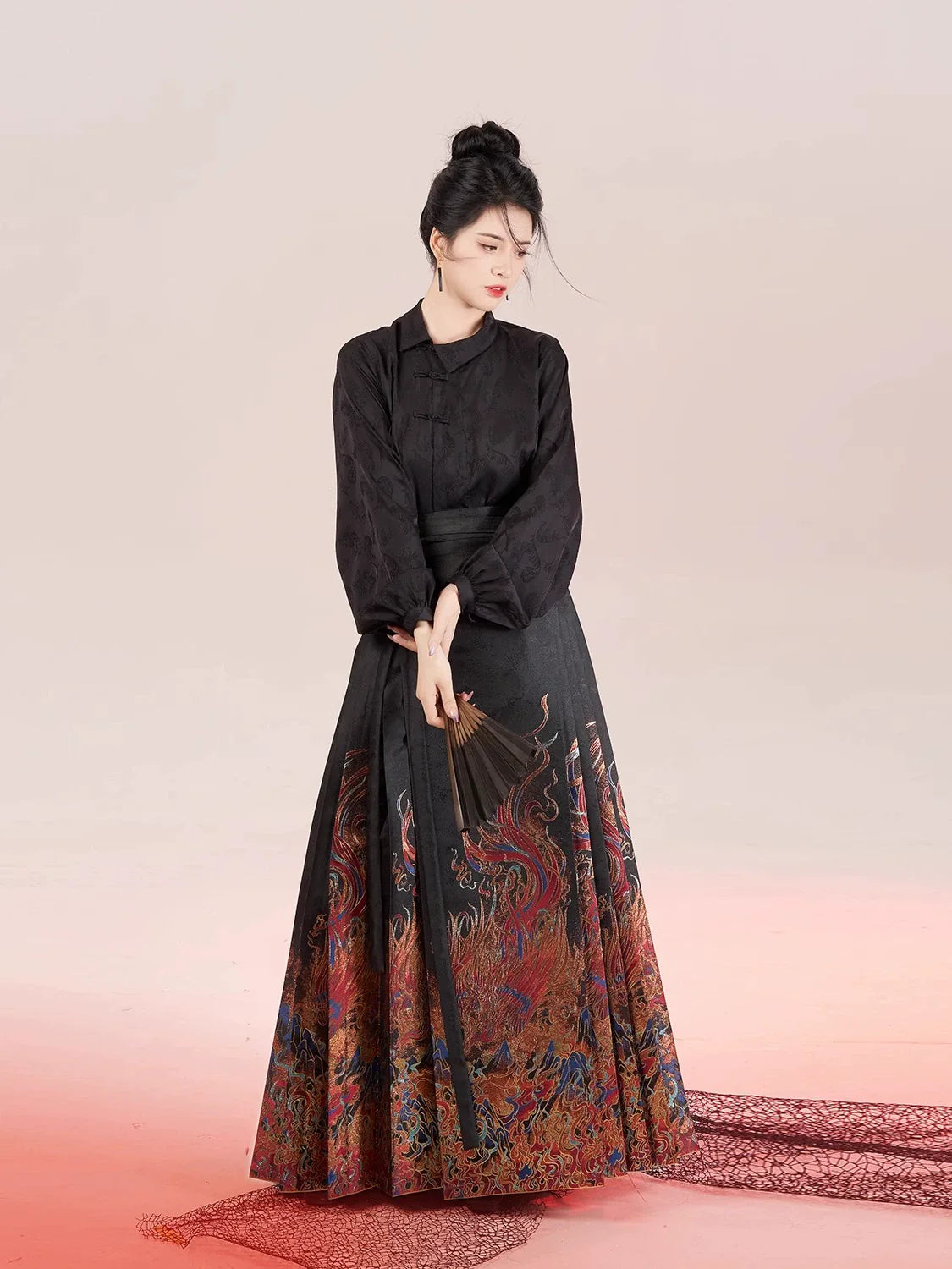Chinese Blouse & Mamian Skirt Outfit | Ruby 赤羽